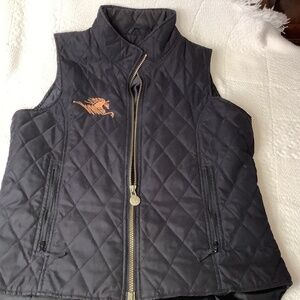 EUC Outback Trading Company black quilted vest s/m western‎